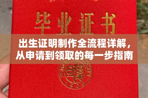 石鼓出生证明制作全流程详解，从申请到领取的每一步指南
